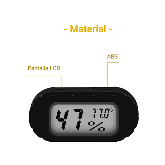 Mini Termometro Hidrómetro Lcd F° Interior De Jardín 3