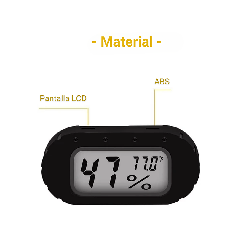 Mini Termometro Hidrómetro Lcd F° Interior De Jardín 3