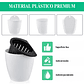 Maceta Plástica Pared Sistema Autoriego Blanca 13cm alto x 11cm - Miniatura 3