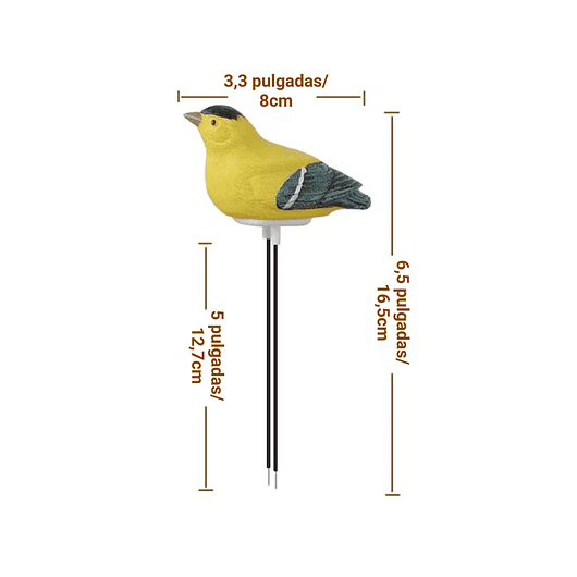 Medidor Humedad Suelo Alarma Riego Plantas Pajaro Amarillo 5