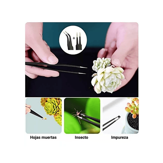 Kit Herramientas Jardín Cactus-bonsái X11 Piezas Acero+bolsa 2