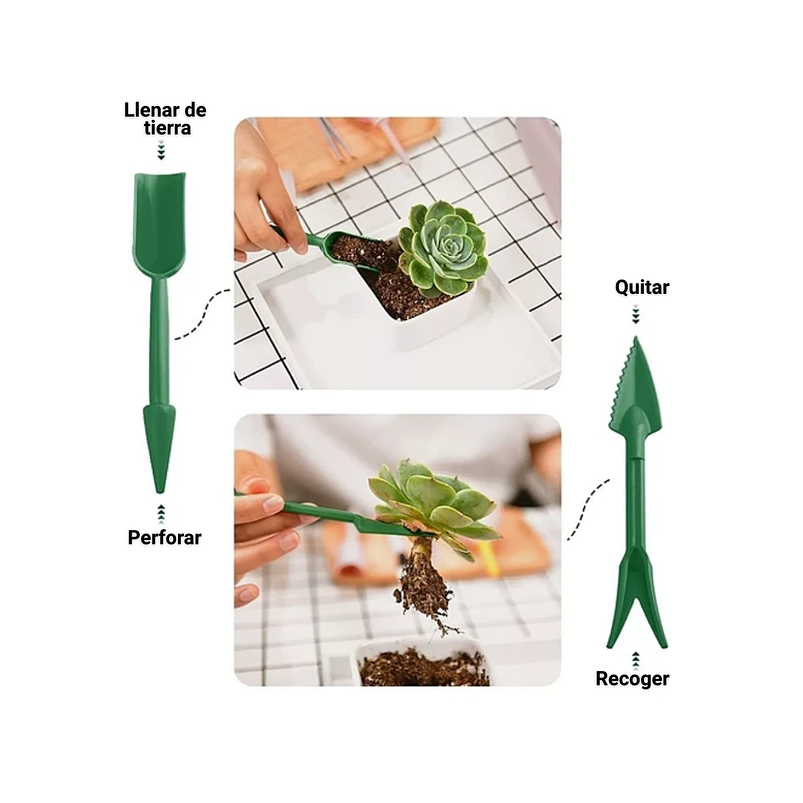 Kit Herramientas Plantas Jardín Esencial X12 Piezas 2