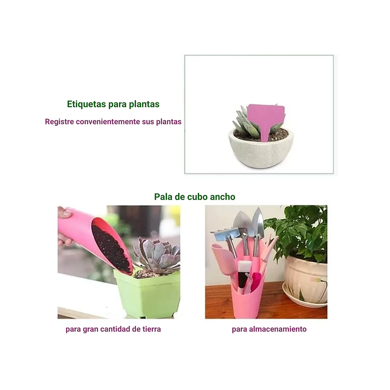 Kit Herramientas Siembra Suculentas Cactus X18 Piezas  2