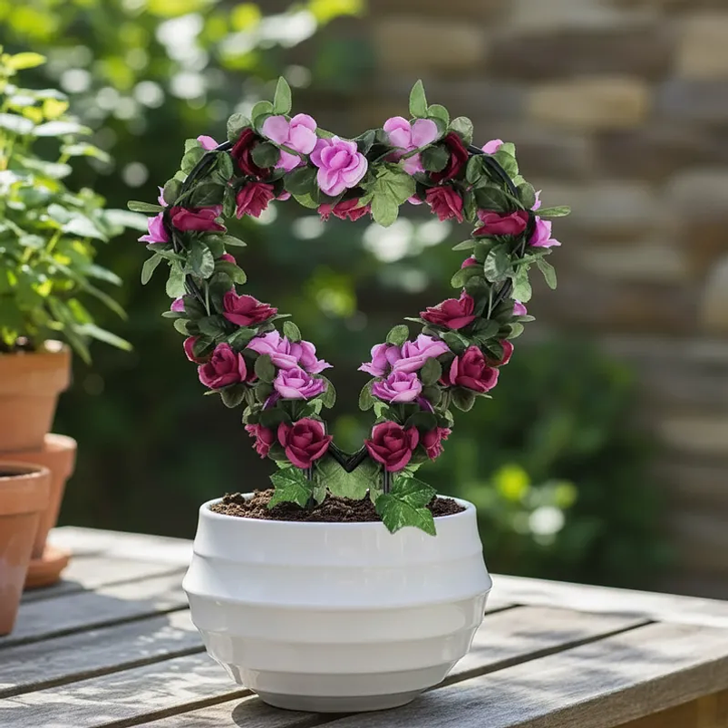 2 Piezas Forma Corazón Para Guía De Plantas Enredaderas 6