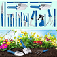 Kit Herramientas Jardinería X13 Piezas En Acero + Estuche - Miniatura 2