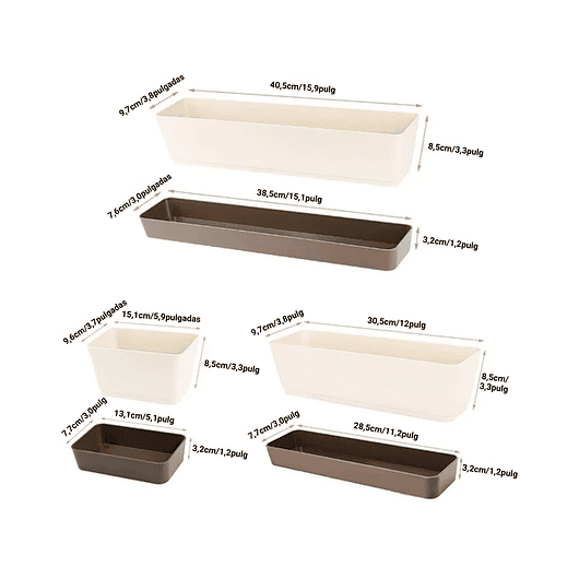 Maceta Plantas Rectangular Moderna Premium más Plato Grande  2