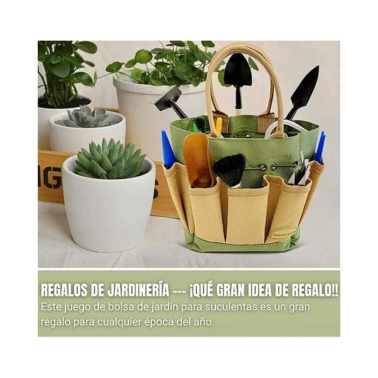 Kit Herramientas Suculentas X13 Piezas más bolso Organizador 2