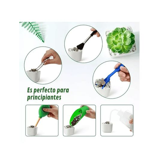 Kit Herramientas Suculentas X13 Piezas más bolso Organizador 5