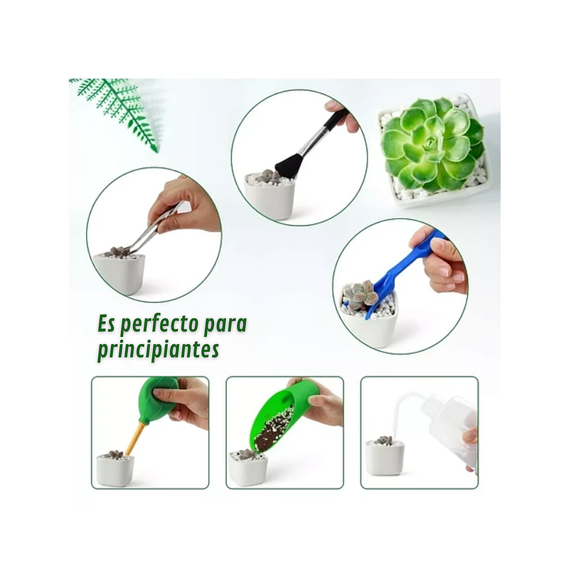 Kit Herramientas Suculentas X13 Piezas más bolso Organizador 5