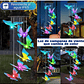 Campana De Viento Jardín Luces Led X6 Carga Solar Mariposas - Miniatura 8