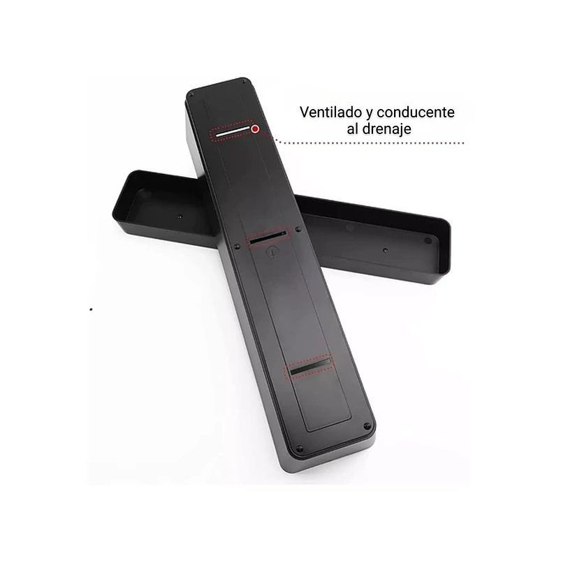 Maceta Plantas Rectangular Premium Moderna +plato 40cm Negra 3