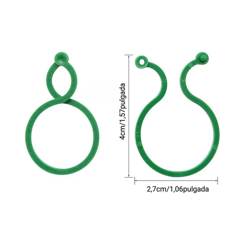 Clip Gancho De Amarre De Plantas Hortalizas x50 Unid 5