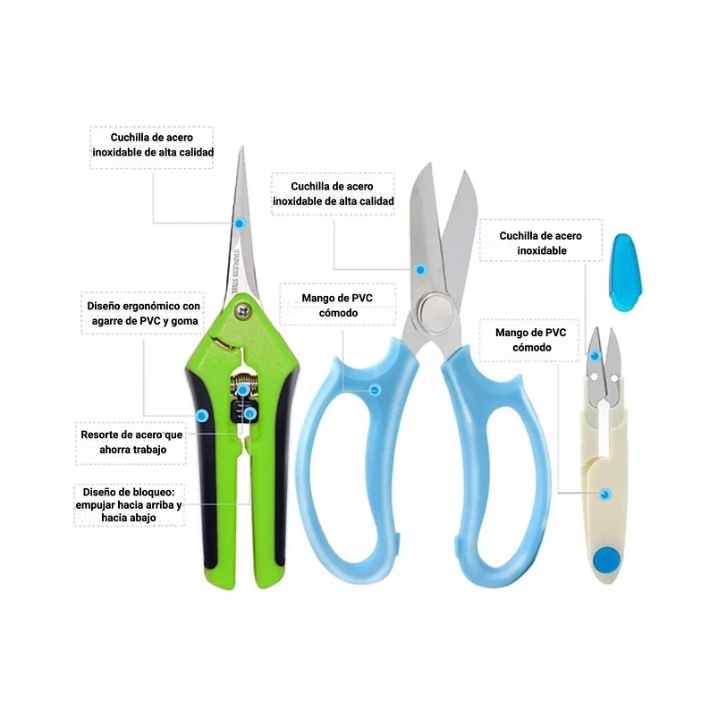 Kit Herramientas Bonsai Cactus Suculentas x5 Piezas Plantas 2