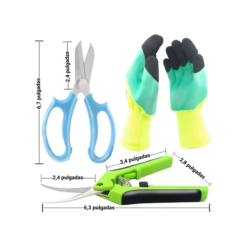 Kit Herramientas Bonsai Cactus Suculentas x5 Piezas Plantas 5