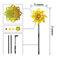 Pinwheels Reflectante Brillante Spinner Estaca Jardin Planta - Miniatura 3