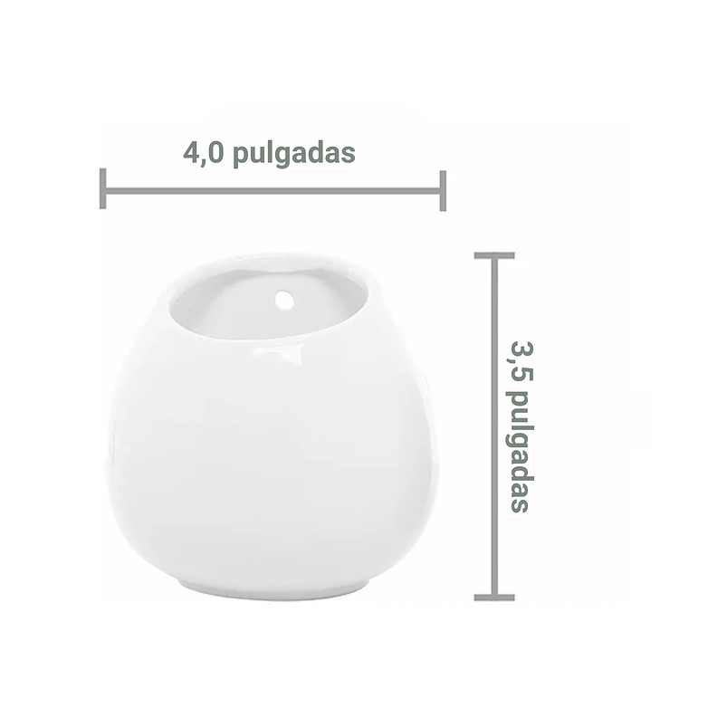 Maceta Cerámica Premium Pared Forma Gota De Plantas 5