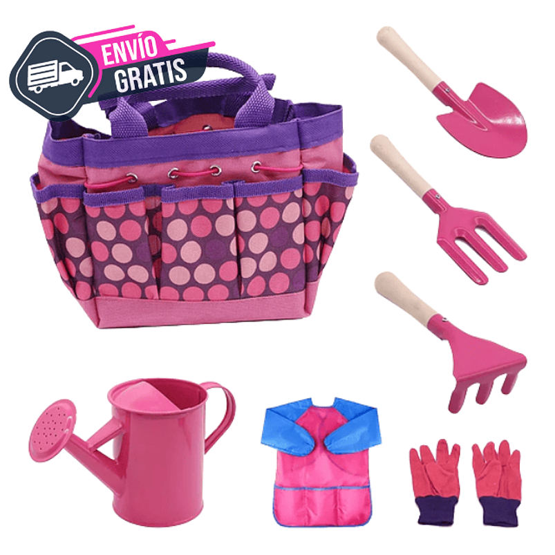Kit Herramientas de Jardineria Cultivo de Plantas de Niñas 1