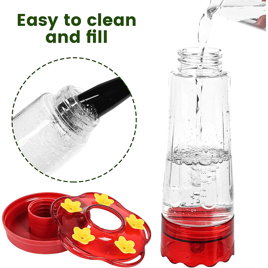 Bebederos Para Colibries Plasticos de Jardin X2 Unidades  3