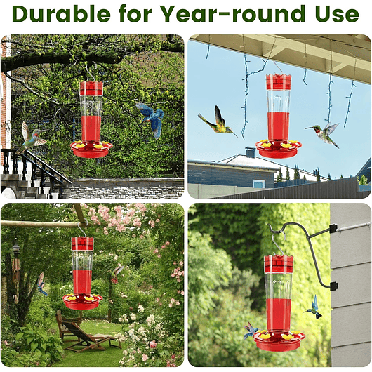 Bebederos Para Colibries Plasticos de Jardin X2 Unidades  6