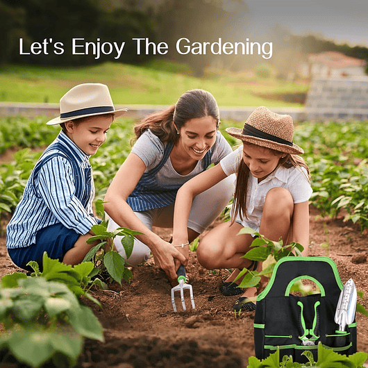 Juego De Herramientas De Jardinería x8 Unidades Antideslizantes 9