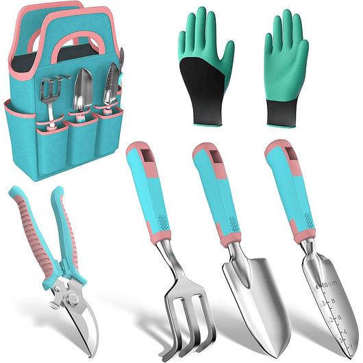 Juego x6 Herramientas de Jardinería de Aluminio con Bolso 1
