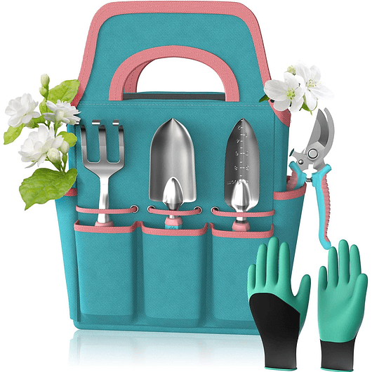 Juego x6 Herramientas de Jardinería de Aluminio con Bolso 4