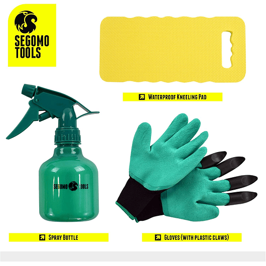 Juego Herramientas de Jardín x12 Piezas Con Delantal y Bolso 6