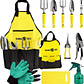 Juego Herramientas de Jardín x12 Piezas Con Delantal y Bolso - Miniatura 1