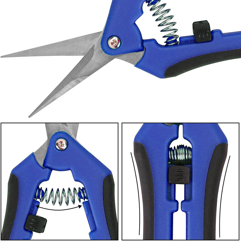 Tijera De Poda De Plantas Acero Inoxidable Punta Recta 25