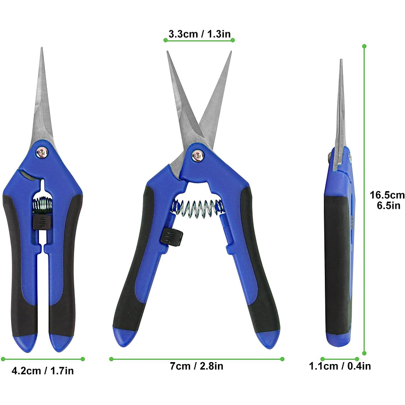 Tijera De Poda De Plantas Acero Inoxidable Punta Recta 23