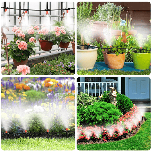 Kit De Sistema De Riego De Jardín De 22 Metros Nebulización 5