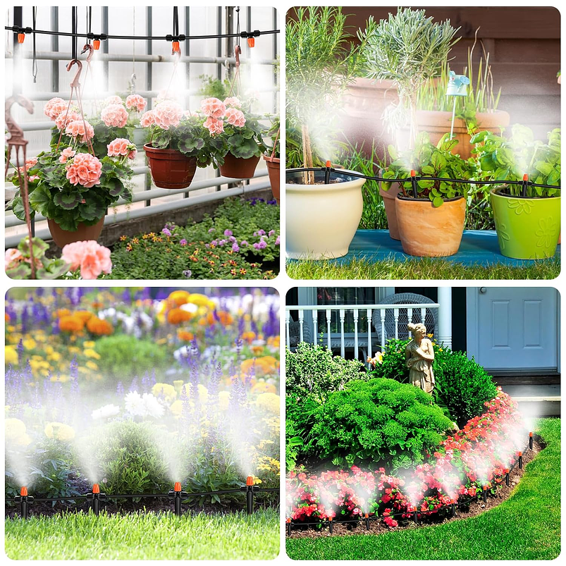 Kit De Sistema De Riego De Jardín De 22 Metros Nebulización 5