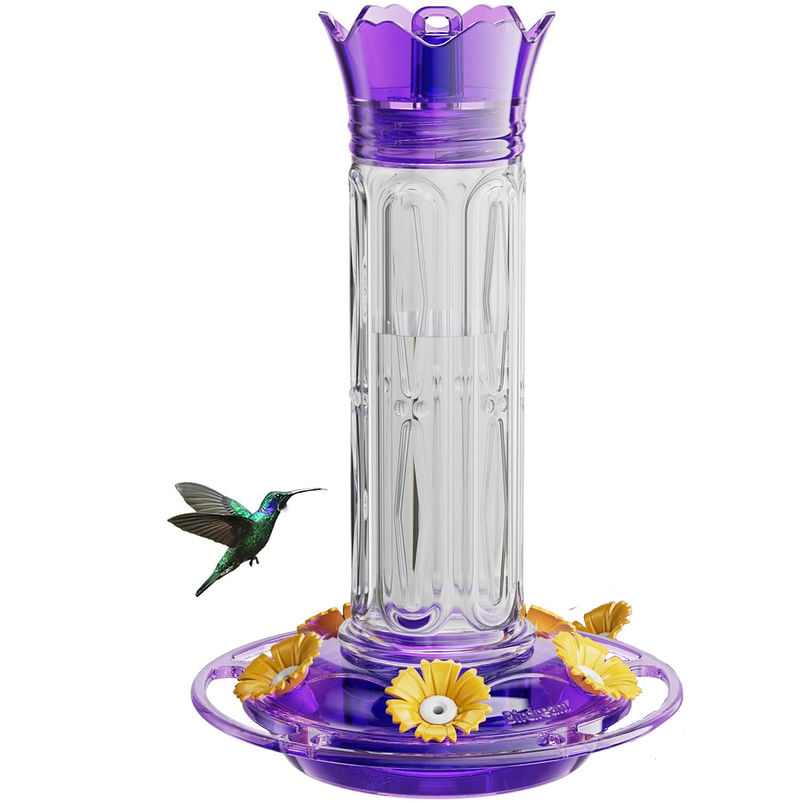 Bebedero Aves Colibríes Plástico De Jardín Colgante x600ml 3