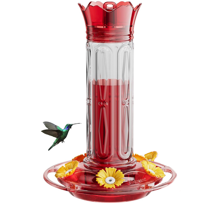 Bebedero Aves Colibríes Plástico De Jardín Colgante x600ml 1