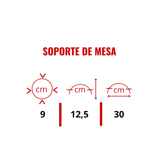 Soporte de Mesa Decorativo Plantas Más 3 Macetas 9cm Diámetro Negro 18