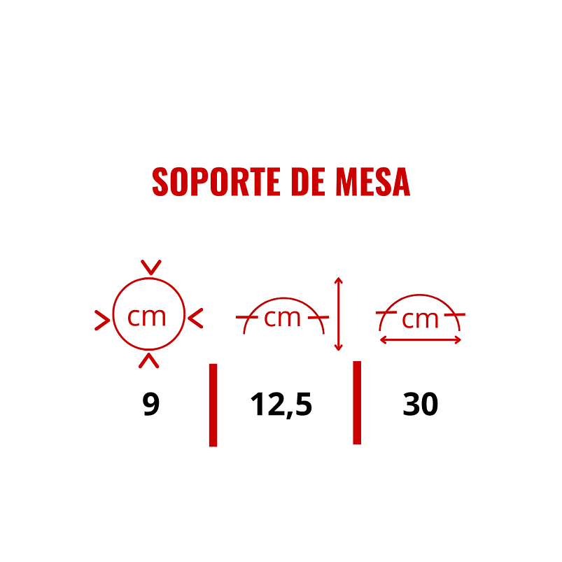 Soporte de Mesa Decorativo Plantas Más 3 Macetas 9cm Diámetro Negro 18