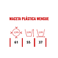 Maceta Plástica Wengue 60cms Diámetro x55cm Alto Extra Fuerte - Miniatura 2