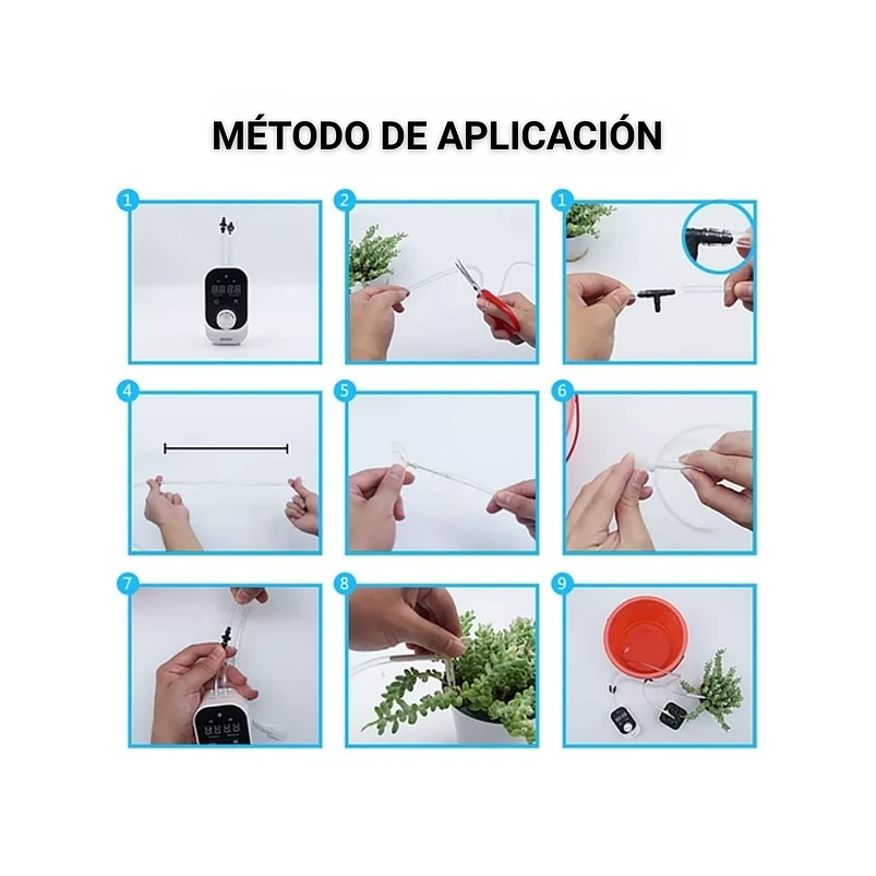 Kit Riego 15 Plantas Automatico 6