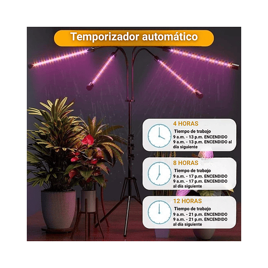 Luz Led Cultivo Crecimiento Plantas Espectro Completo 4