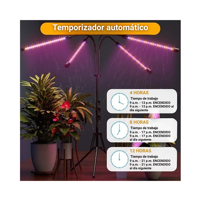 Luz Led Cultivo Crecimiento Plantas Espectro Completo 4