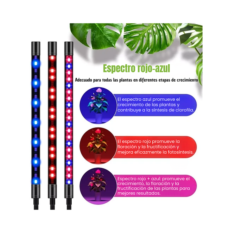 Luz Led Cultivo Crecimiento Plantas Espectro Completo 5