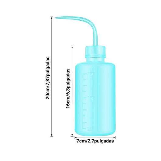 Botella de Riego De Apretar Ideal Cactus Suculentas x250ml Blanco 5