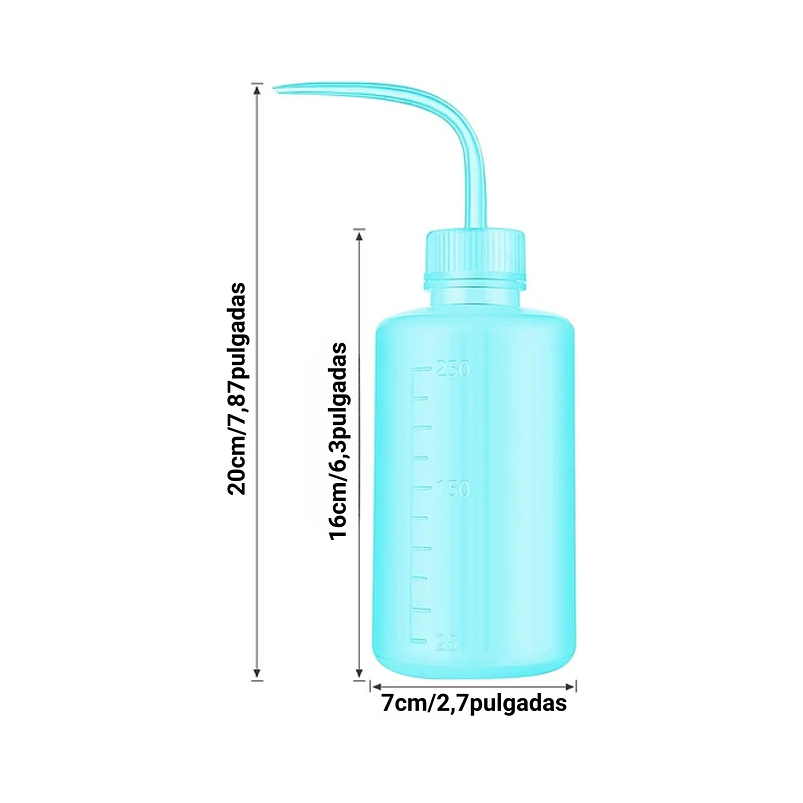 Botella de Riego De Apretar Ideal Cactus Suculentas x250ml Blanco 5