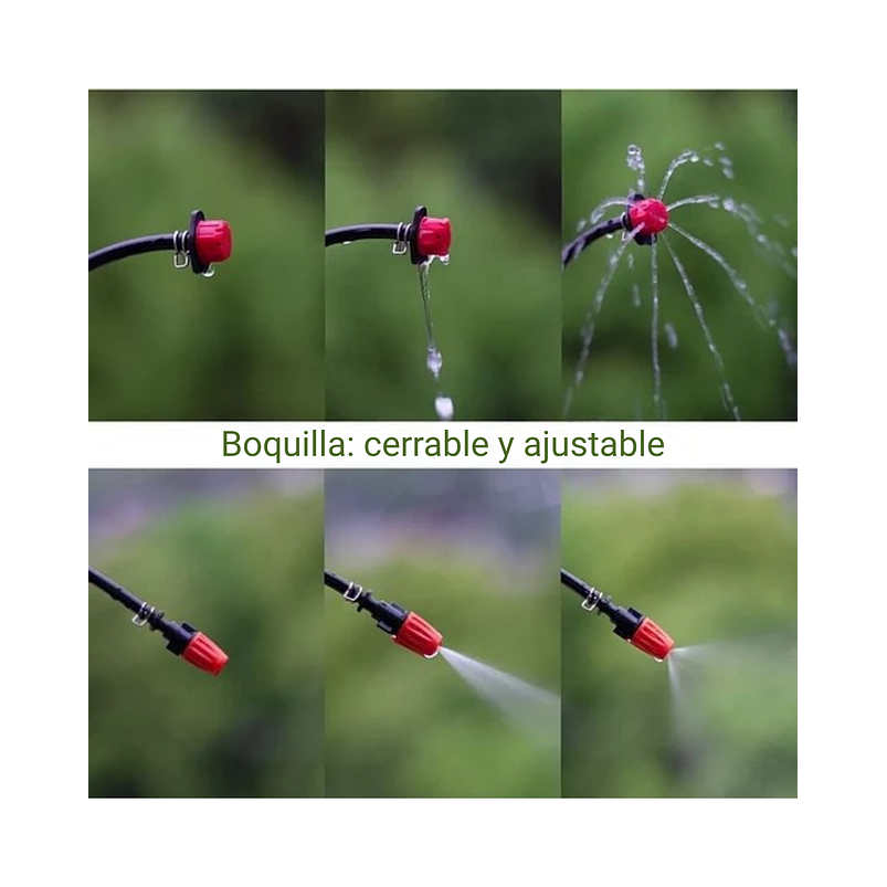 Kit De Riego Jardín Por Goteo 1/4  30 Boquillas Pulverizador 5