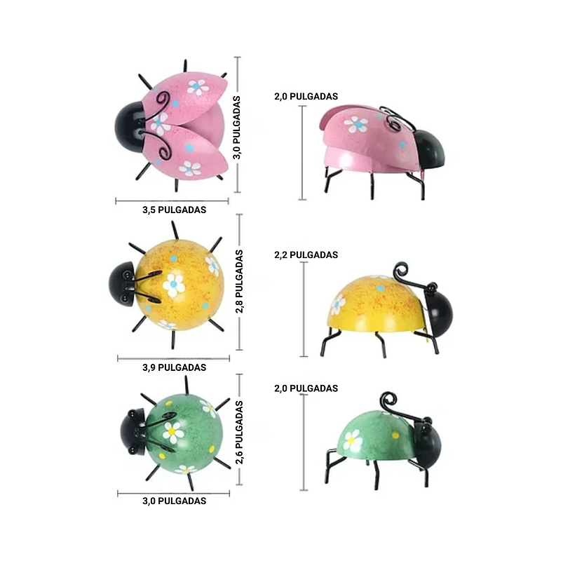 Set Figuras x6 Unidades Decorativas Jardín - Pared 2