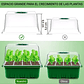 Bandeja Germinación Semillas Plástica x1 Unidades mas Cúpula Alta - Miniatura 6