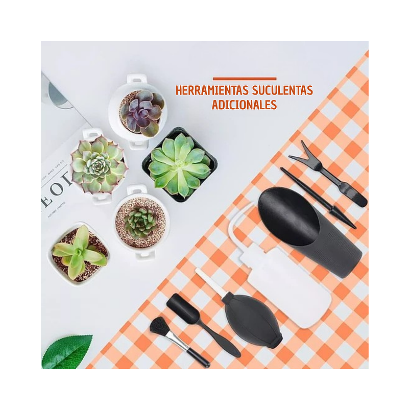 Kit Herramientas de Jardín x13 Piezas Cactus y Suculentas 6
