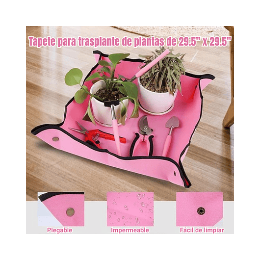 Kit Herramientas Jardín Plantas Bonsai Acero x19 Piezas más estuche 7