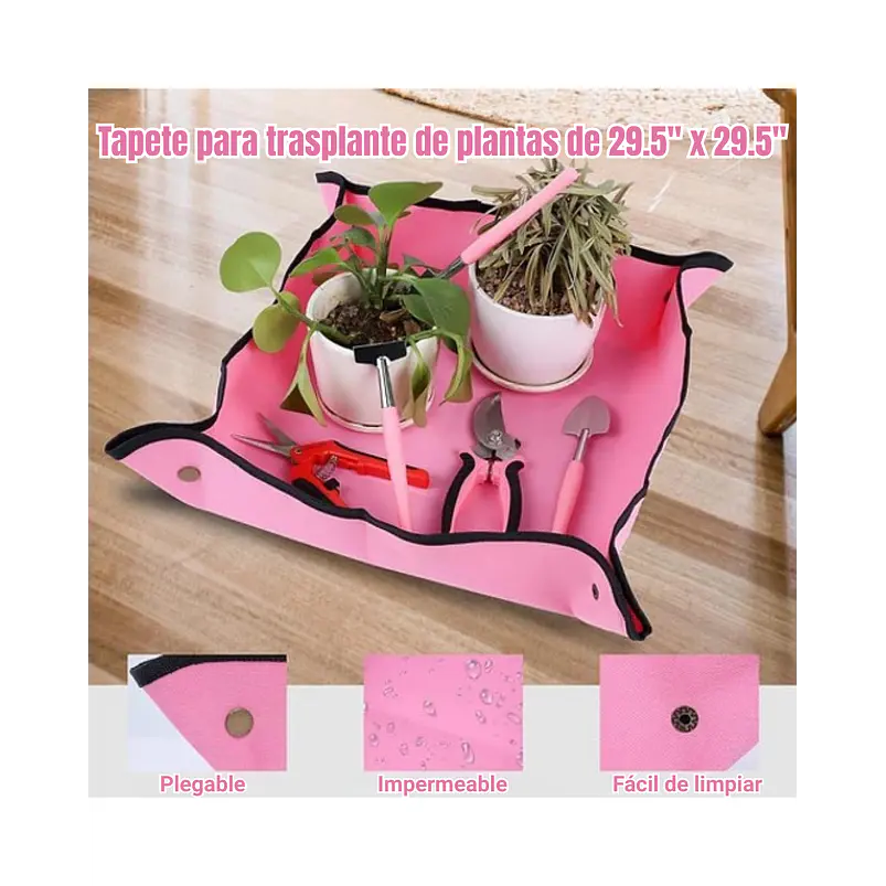 Kit Herramientas Jardín Plantas Bonsai Acero x19 Piezas más estuche 7