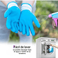 Guantes Jardinería x1 Par Tela más caucho Transpirable Multiuso - Miniatura 10